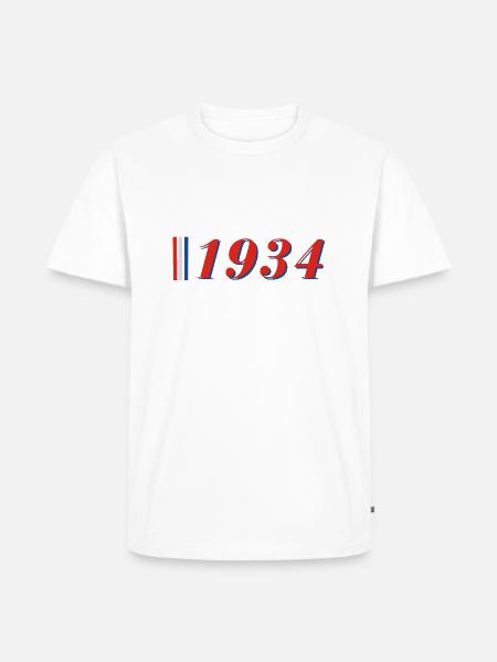 Jahr 1934 - Männer Premium Bio T-Shirt - Weiß