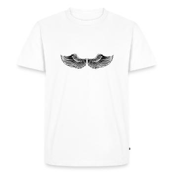 Aile - T-shirt Premium bio Homme - blanc - Devant - Nico (187cm)