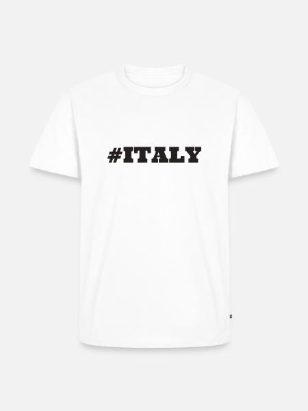 #Italy - Men's Premium Organic T-Shirt - white