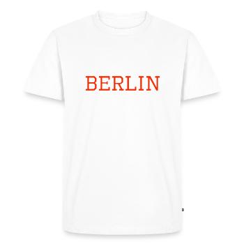 Berlin Berlinois - T-shirt Premium bio Homme - blanc - Devant - Nico (187cm)