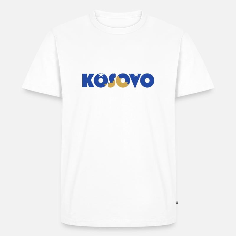 Kosovo - Männer Premium Bio T-Shirt - Weiß