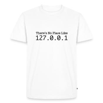 My 127.0.0.0.1 Is My Castle - T-shirt Premium bio Homme - blanc - Devant - Nico (187cm)