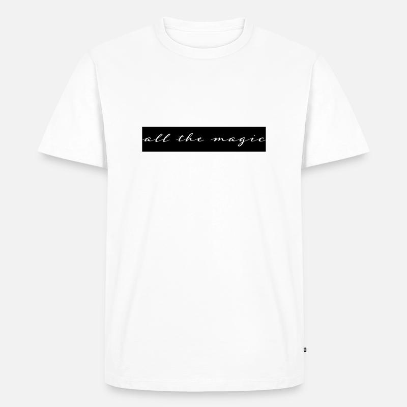 AllTheMagicB2 - Männer Premium Bio T-Shirt - Weiß