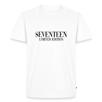 17e anniversaire 17 ans - T-shirt Premium bio Homme - blanc - Devant - Nico (187cm)