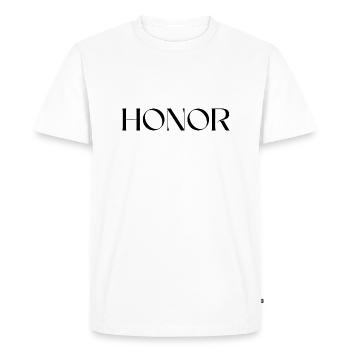 Honor - T-shirt Premium bio Homme - blanc - Devant - Nico (187cm)