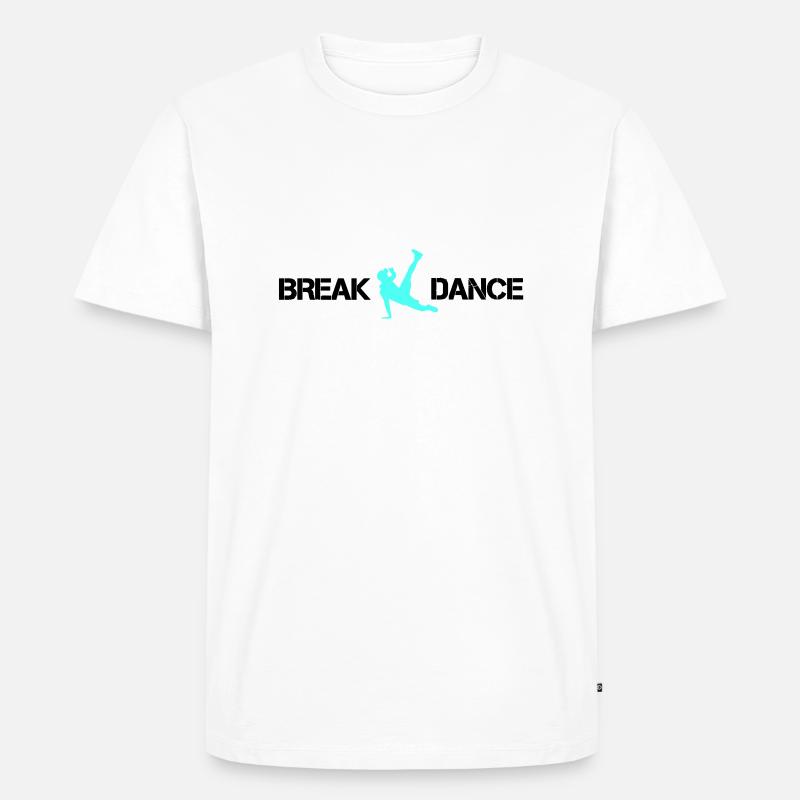 break dance 02 - Männer Premium Bio T-Shirt - Weiß