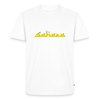 Sahara - Men's Premium Organic T-Shirt - white - Front - Nico (187cm)