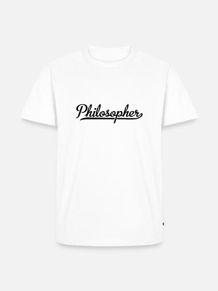 Philosopher - Men's Premium Organic T-Shirt - white