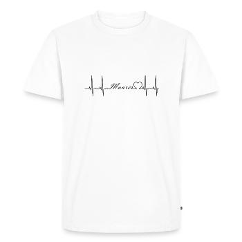 Bricklayer - Men's Premium Organic T-Shirt - white - Front - Nico (187cm)
