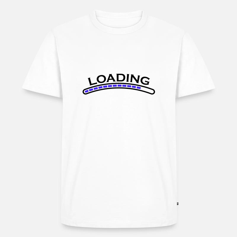 loading ladebalken - Männer Premium Bio T-Shirt - Weiß