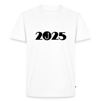 Pêcheur 2025, Pêcheur 2025 - T-shirt Premium bio Homme - blanc - Devant - Nico (187cm)
