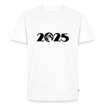 Spring Cleaning 2025, Annual Cleaning 2025, Plaster 2025 - Men's Premium Organic T-Shirt - white - Front - Nico (187cm)