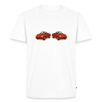 Voiture Cabriolet 2 - T-shirt Premium bio Homme - blanc - Devant - Nico (187cm)