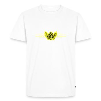 Brasserie de houblon - T-shirt Premium bio Homme - blanc - Devant - Nico (187cm)
