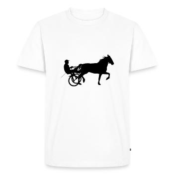 Courses hippiques courses hippiques - T-shirt Premium bio Homme - blanc - Devant - Nico (187cm)