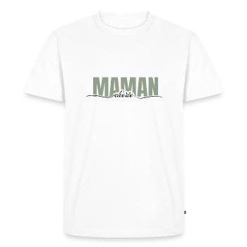 Mommy Darling - Mom Gift - Men's Premium Organic T-Shirt - white - Front - Nico (187cm)