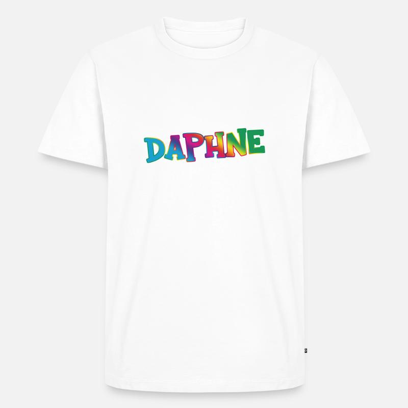 Daphne - Männer Premium Bio T-Shirt - Weiß
