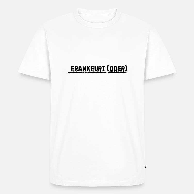 Frankfurt Oder - Männer Premium Bio T-Shirt - Weiß