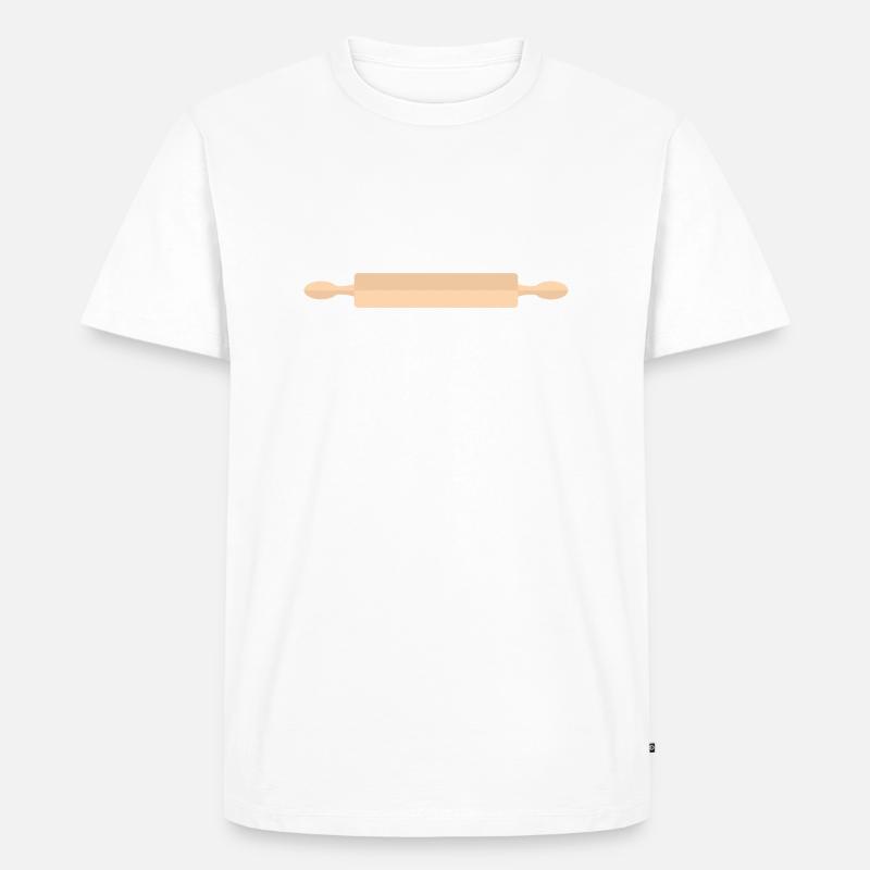 Backrolle - Männer Premium Bio T-Shirt - Weiß