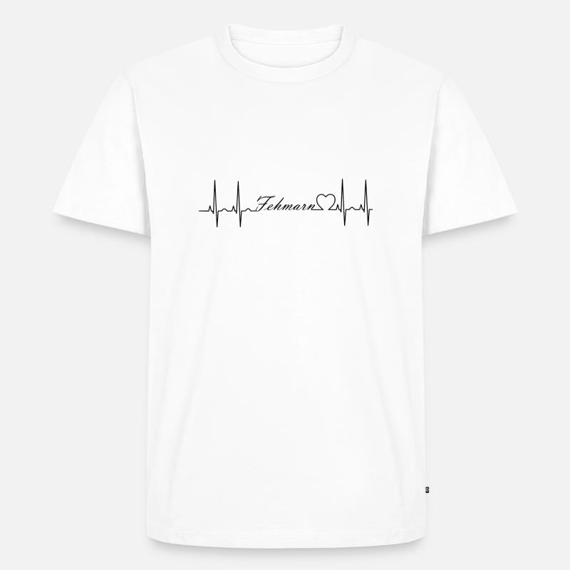 Fehmarn - Männer Premium Bio T-Shirt - Weiß
