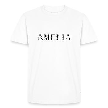 Nam - Amelia - Men's Premium Organic T-Shirt - white - Front - Nico (187cm)