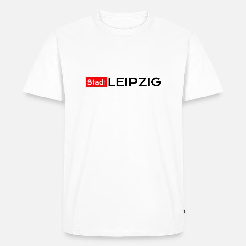 Leipzig - Männer Premium Bio T-Shirt - Weiß