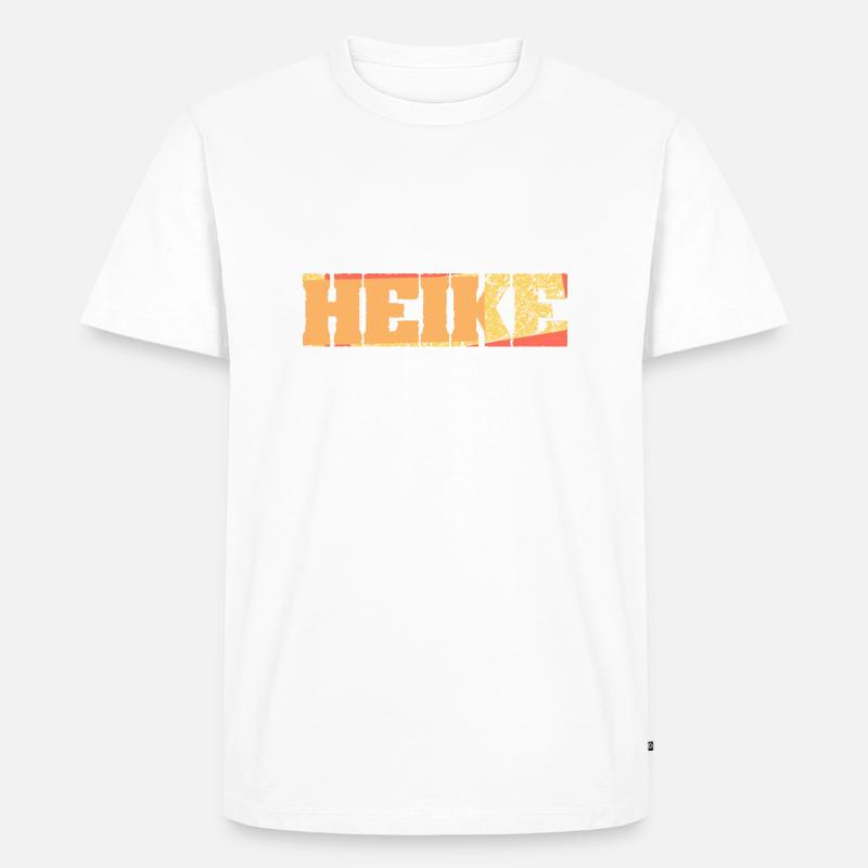 Heike als Geschenkidee - Männer Premium Bio T-Shirt - Weiß