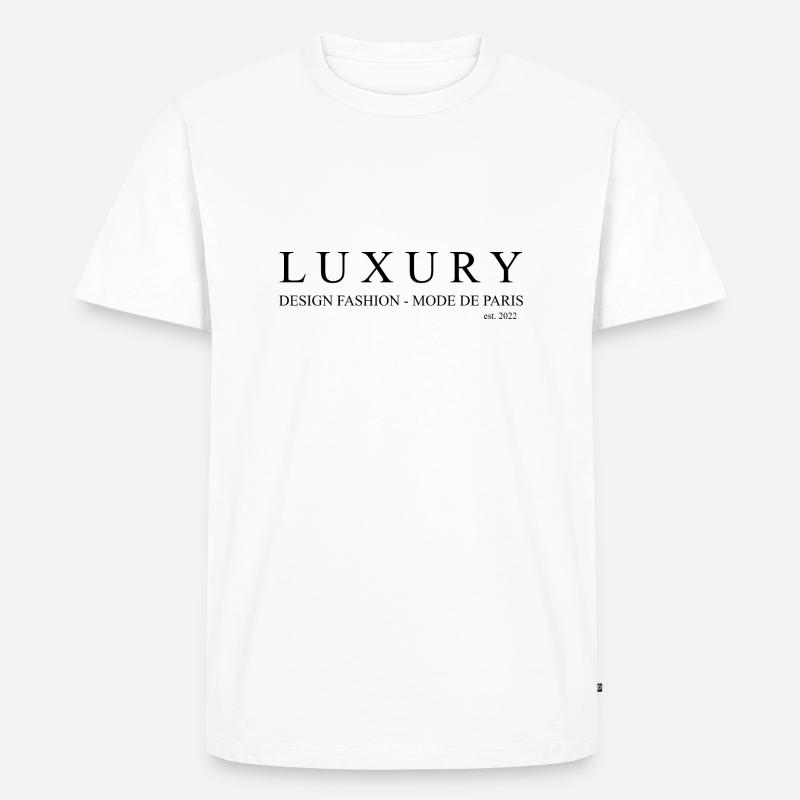 LUXURY DE PARIS - Männer Premium Bio T-Shirt - Weiß