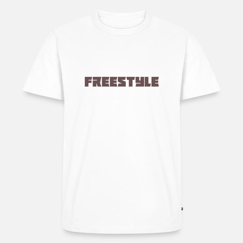 Freestyle - Männer Premium Bio T-Shirt - Weiß