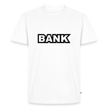 BENCH gardien de banc - T-shirt Premium bio Homme - blanc - Devant - Nico (187cm)