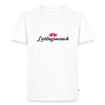 Personne préférée - T-shirt Premium bio Homme - blanc - Devant - Nico (187cm)