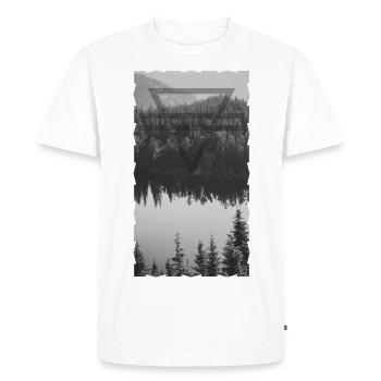 Forêt - T-shirt Premium bio Homme - blanc - Devant - Nico (187cm)