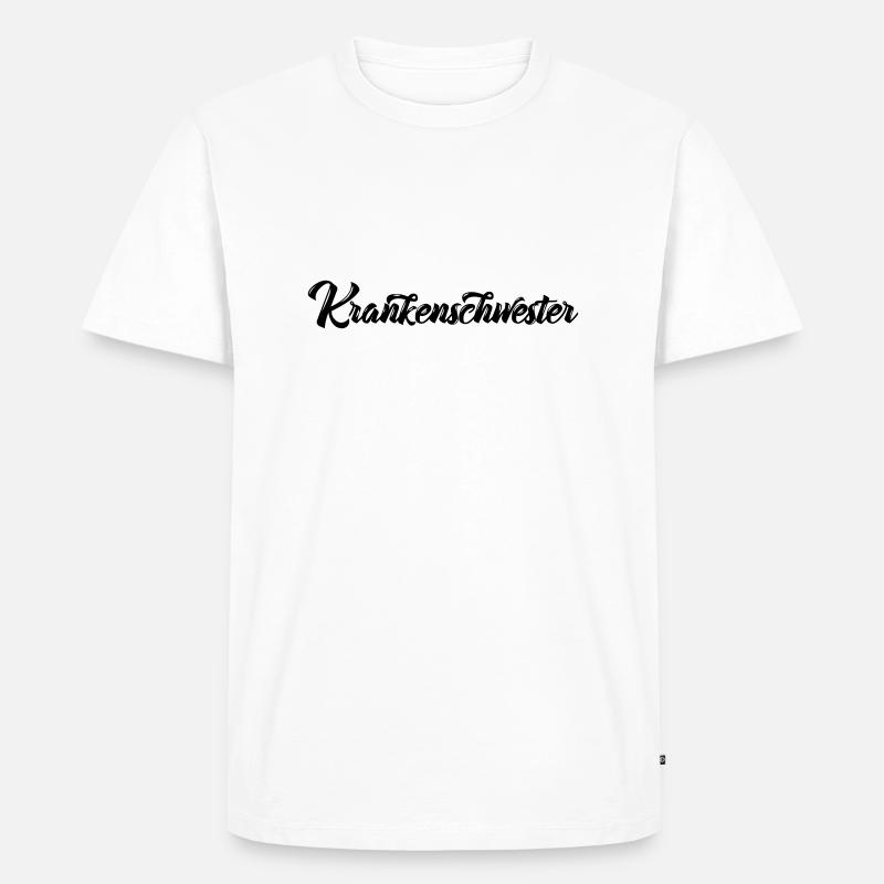 Krankenschwester - Männer Premium Bio T-Shirt - Weiß