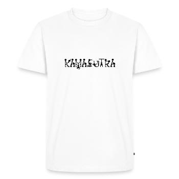 Stickman Kamasutra - T-shirt Premium bio Homme - blanc - Devant - Nico (187cm)
