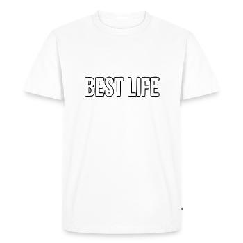 Best Life - T-shirt Premium bio Homme - blanc - Devant - Nico (187cm)