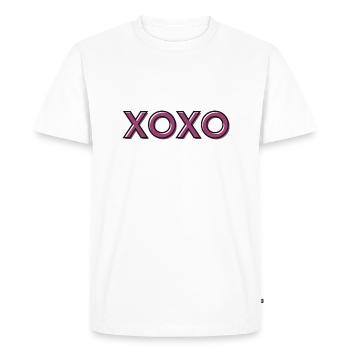 xoxo - Men's Premium Organic T-Shirt - white - Front - Nico (187cm)