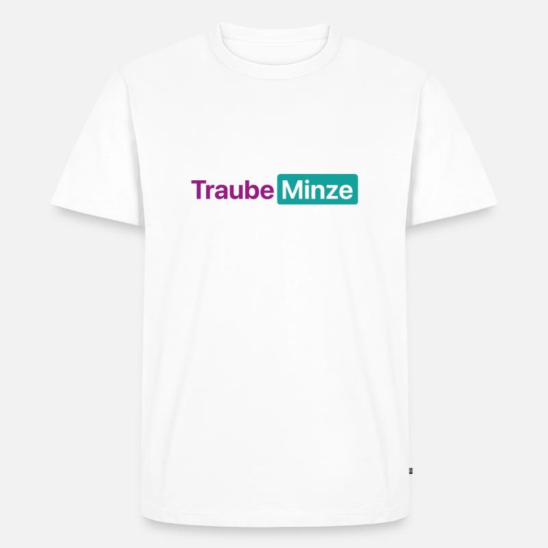 TraubeMinze - Männer Premium Bio T-Shirt - Weiß