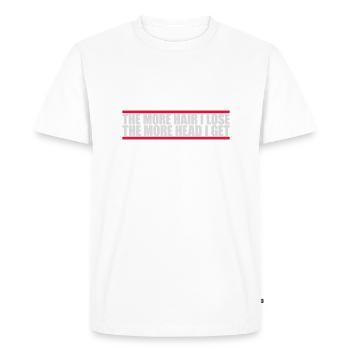 J’ai plus de tête - T-shirt Premium bio Homme - blanc - Devant - Nico (187cm)