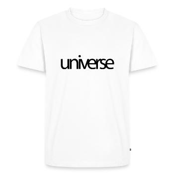 Phrases de l’univers - T-shirt Premium bio Homme - blanc - Devant - Nico (187cm)