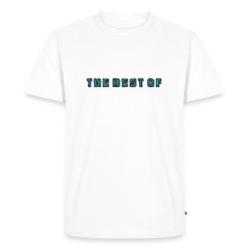 MERCI. MAÎTRESSE. MAÎTRE. MERCI MAÎTRESSE. MAITRE - T-shirt Premium bio Homme - blanc - Devant - Nico (187cm)