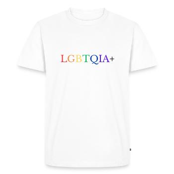 LGBTQIA+ - T-shirt Premium bio Homme - blanc - Devant - Nico (187cm)