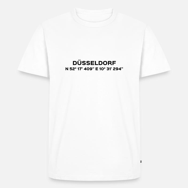 Düsseldorf - Männer Premium Bio T-Shirt - Weiß