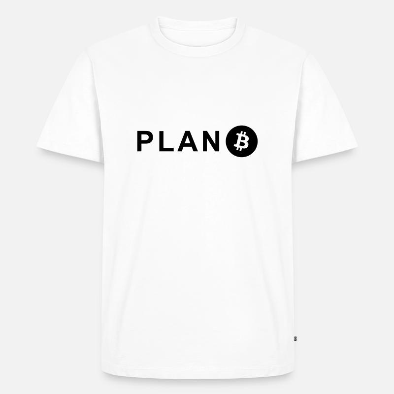 Plan B - Männer Premium Bio T-Shirt - Weiß