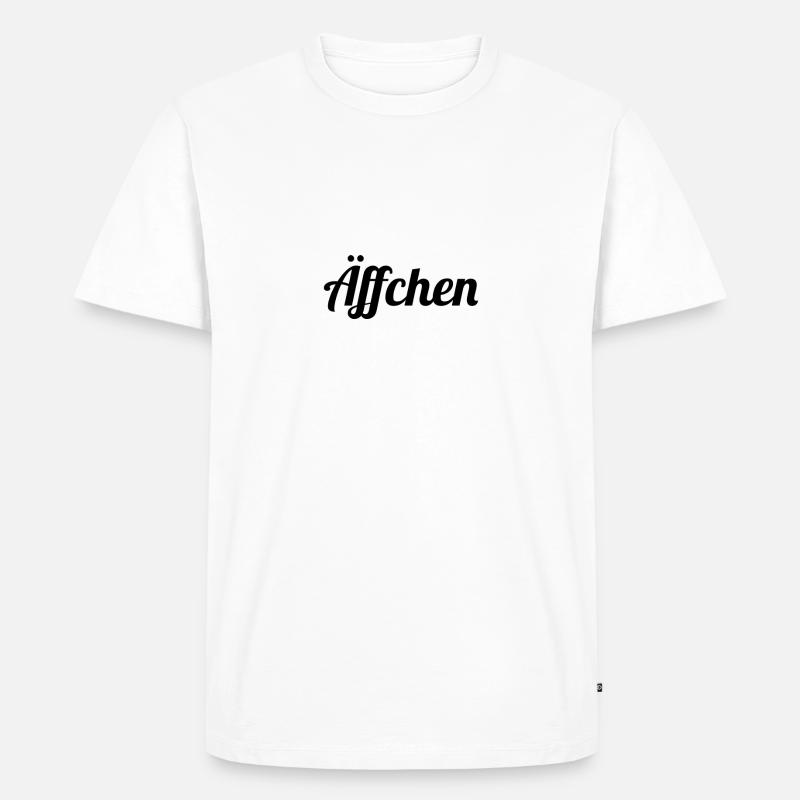 Äffchen - Männer Premium Bio T-Shirt - Weiß