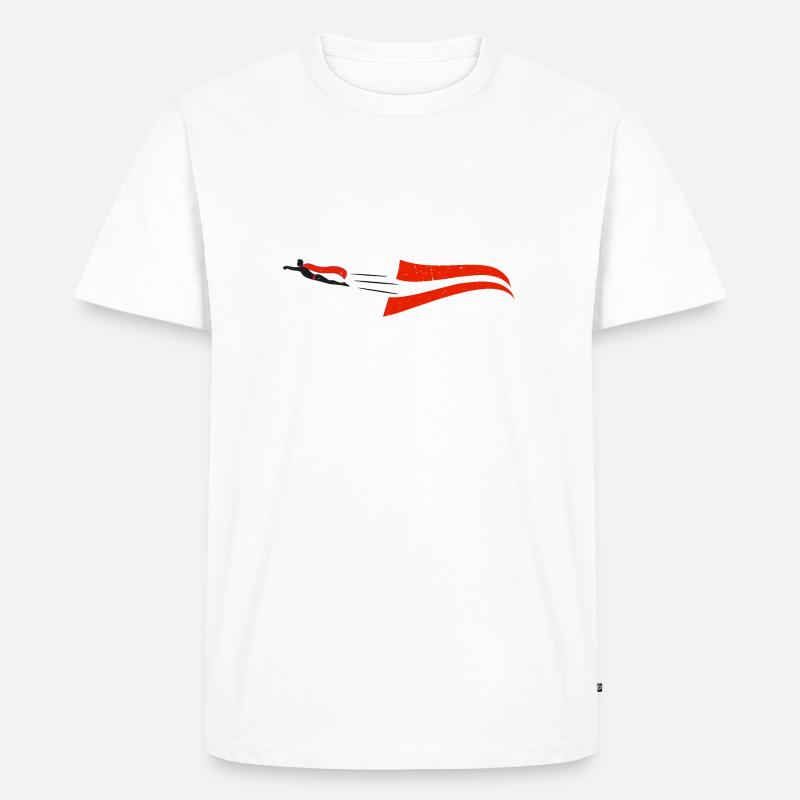 Austrian Supermen - Männer Premium Bio T-Shirt - Weiß