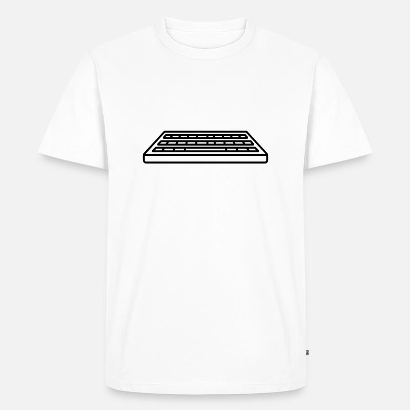 Control Keyboard Input Computer - Men's Premium Organic T-Shirt - white