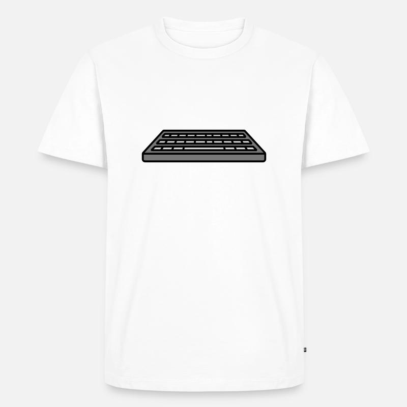 Keyboard Input Computer Design - Men's Premium Organic T-Shirt - white