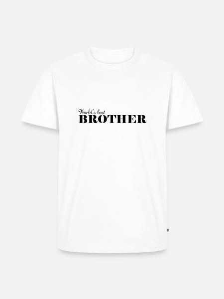 Bester Bruder der Welt - Männer Premium Bio T-Shirt - Weiß