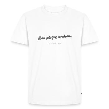 Rêveur - T-shirt Premium bio Homme - blanc - Devant - Nico (187cm)