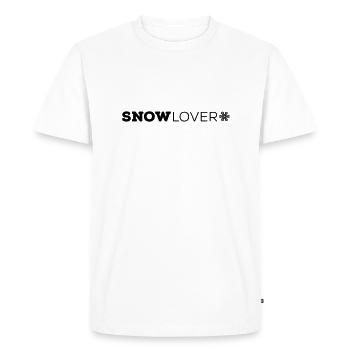 SNOW Lover - Men's Premium Organic T-Shirt - white - Front - Nico (187cm)